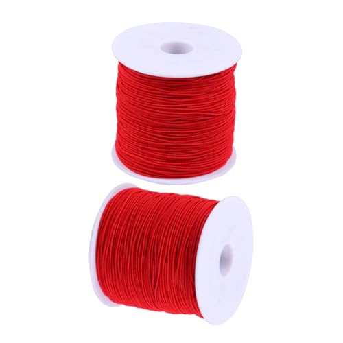 Gadpiparty 2 Rollen Elastischer Schmuckfaden Rot Dehnbarer Perlenfaden für Armbänder und für DIY Schmuckherstellung Vielseitig und Reißfest Gadpiparty 2 Rollen Elastischer Schmuckfaden Rot Dehnbarer Perlenfaden für Armbänder und für DIY Schmuckherstellung Vielseitig und Reißfest von Gadpiparty