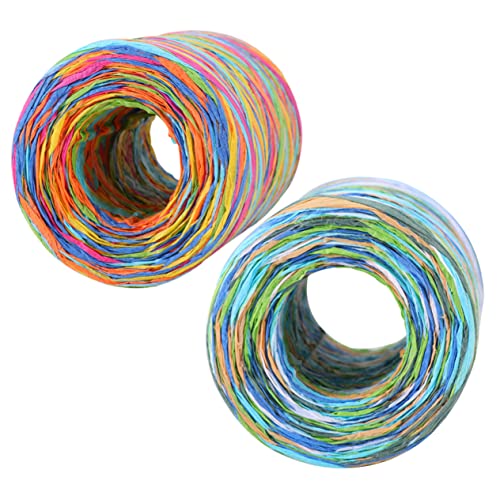 Gadpiparty 2 Rollen Farbe Bast Wickelband Geschenkband Bastbänder Bänder aus Bastpapier Wickelschnur Band zum Basteln Bast Bastband zum Basteln Packband für Kisten packen Blumenwickband Gadpiparty 2 Rollen Farbe Bast Wickelband Geschenkband Bastbänder Bänder aus Bastpapier Wickelschnur Band zum Basteln Bast Bastband zum Basteln Packband für Kisten packen Blumenwickband von Gadpiparty