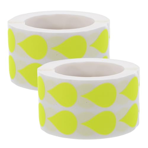 Gadpiparty 2 Rollen Fluoreszierende Wassertropfen-Etiketten Selbstklebende Beschreibbare Tropfen-Aufkleber für Preiskennzeichnung Farbige Markierung Vielseitig für Küche Büro und Bastelideen Gadpiparty 2 Rollen Fluoreszierende Wassertropfen-Etiketten Selbstklebende Beschreibbare Tropfen-Aufkleber für Preiskennzeichnung Farbige Markierung Vielseitig für Küche Büro und Bastelideen von Gadpiparty