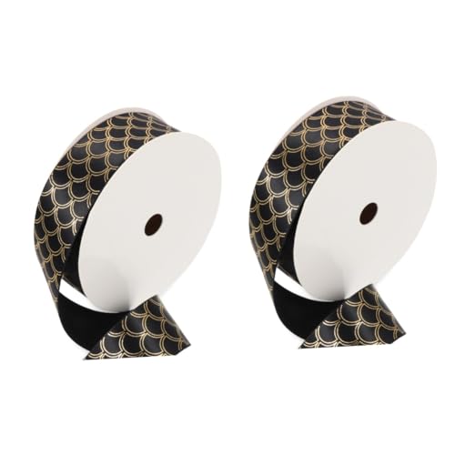 Gadpiparty 2 Rollen Geschenkband für DIY Schleifen Dekoratives Polyesterband für Geschenkverpackung für Hochzeiten Partys und Festliche Anlässe Bastelmaterial mit Elegantem Design Gadpiparty 2 Rollen Geschenkband für DIY Schleifen Dekoratives Polyesterband für Geschenkverpackung für Hochzeiten Partys und Festliche Anlässe Bastelmaterial mit Elegantem Design von Gadpiparty