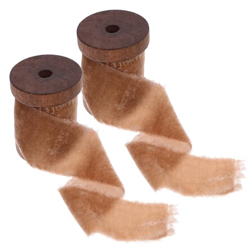 Gadpiparty 2 Rollen Geschenkband zum Verpacken Dekoratives Vintage Geschenkband aus Polyester pro DIY Schleifenband für Hochzeit Geschenkverzierung Basteln Robust und Leicht Gadpiparty 2 Rollen Geschenkband zum Verpacken Dekoratives Vintage Geschenkband aus Polyester pro DIY Schleifenband für Hochzeit Geschenkverzierung Basteln Robust und Leicht von Gadpiparty