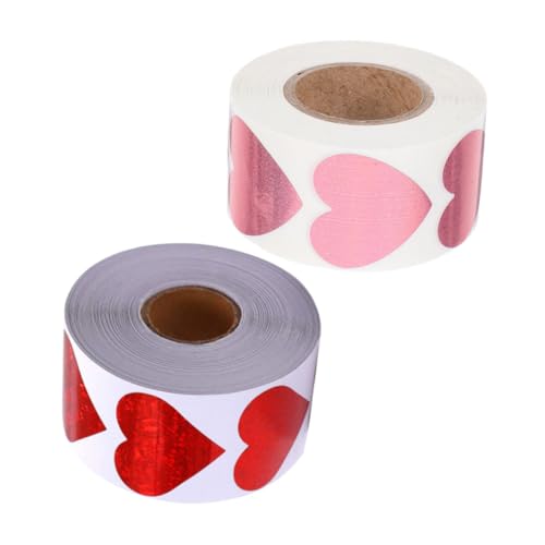 Gadpiparty 2 Rollen Glitzernde Selbstklebende Herzaufkleber Funkelnde Folienetiketten in Rot und Vielseitig für Scrapbooking DIY bastelprojekte Geschenkverpackung und Festliche Dekoration Gadpiparty 2 Rollen Glitzernde Selbstklebende Herzaufkleber Funkelnde Folienetiketten in Rot und Vielseitig für Scrapbooking DIY bastelprojekte Geschenkverpackung und Festliche Dekoration von Gadpiparty