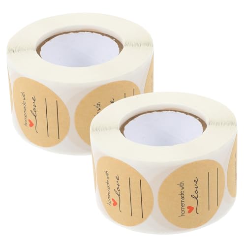 Gadpiparty 2 Rollen Handgemachte Aufkleber Runde Selbstklebende Etiketten für Backwaren Dekorative Etiketten für Geschenktüten und Karten für Hochzeiten Geburtstage und Gadpiparty 2 Rollen Handgemachte Aufkleber Runde Selbstklebende Etiketten für Backwaren Dekorative Etiketten für Geschenktüten und Karten für Hochzeiten Geburtstage und von Gadpiparty