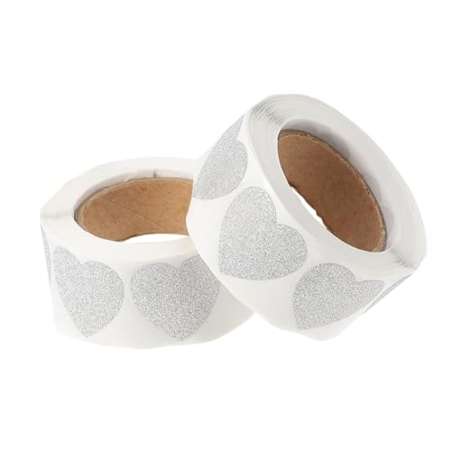 Gadpiparty 2 Rollen Herzaufkleber Set Selbstklebende Etiketten Herzform Versiegeln von Geschenken Tüten und Umschlägen pro Rolle für Valentinstag und DIY Projekte Gadpiparty 2 Rollen Herzaufkleber Set Selbstklebende Etiketten Herzform Versiegeln von Geschenken Tüten und Umschlägen pro Rolle für Valentinstag und DIY Projekte von Gadpiparty