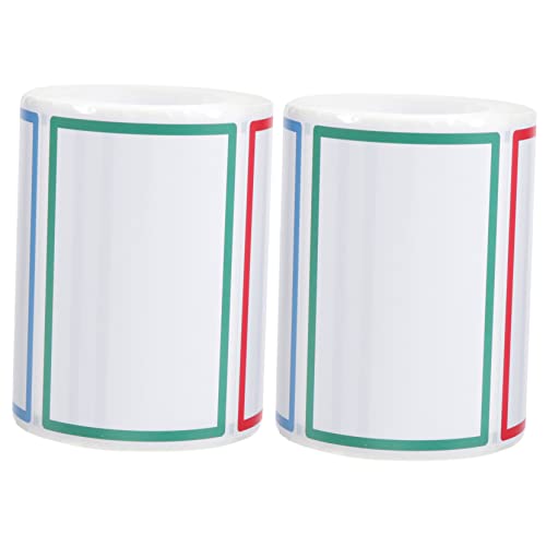 Gadpiparty 2 Rollen Namensaufkleber Selbstklebendes Etikett Aufkleber Für Gewürzetiketten Klebrige Namensschilder Etiketten Für Farbe Aufkleber Aus Beschichtetem Papier von Gadpiparty