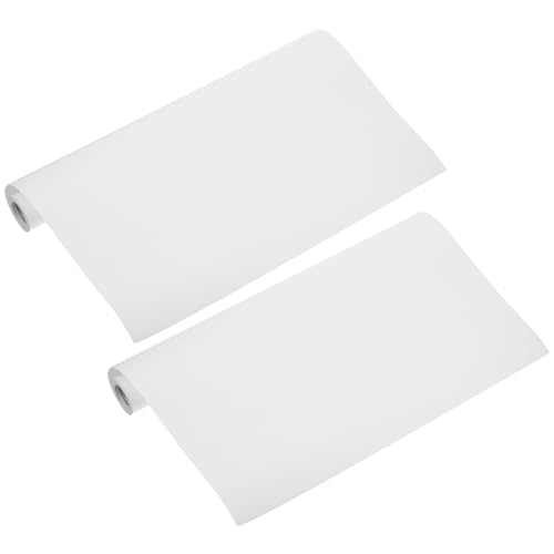 Gadpiparty 2 Rollen Painted Paper Roll Paper Zeichenblock für Zeichenpapier Zeichenbrett Staffeleipapier für Papier zum Malen von Kindern Weiß von Gadpiparty