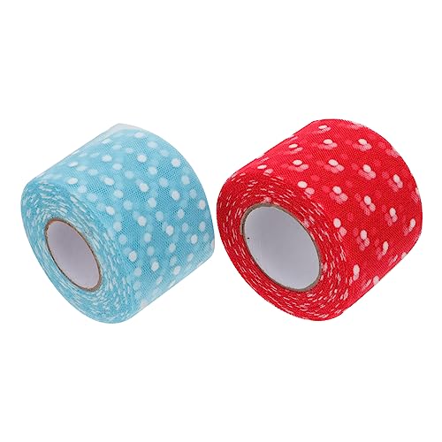 Gadpiparty 2 Rollen Punktmuster Netzstoff Rolle Polyester Mesh Dekorationsmaterial für Diy Bastelprojekte und Fotoshootings Leicht zu Verwenden Lagern von Gadpiparty