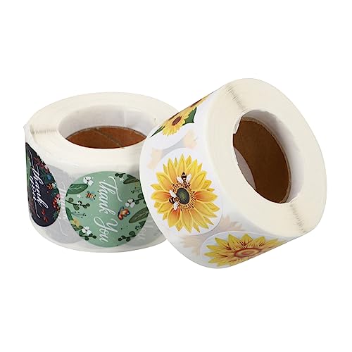 Gadpiparty 2 Rollen Sonnenblumen Aufkleber Selbstklebende Sticker für Geschenktüten und Partydekoration Etiketten für Blumen und Pflanzenliebhaber Gadpiparty 2 Rollen Sonnenblumen Aufkleber Selbstklebende Sticker für Geschenktüten und Partydekoration Etiketten für Blumen und Pflanzenliebhaber von Gadpiparty