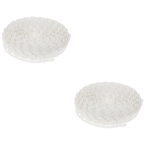 Gadpiparty 2 Rollen Spitzenband Weißes Dekoratives Spitzenband für Diy Hochzeit Handwerk Borte für Brautkleider Tischdecken Kostüme und Mehr Yards von Gadpiparty