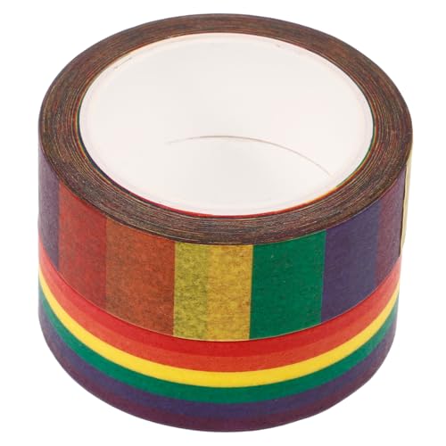Gadpiparty 2 Rollen Taschenband Punkte Dekoration Streifen dekorativ Party Und Pads Journaling-Zubehör Abdeckband DIY Klebeband Washi-Tape dünn selbstklebende DIY-Klebebänder Druckband Papier von Gadpiparty