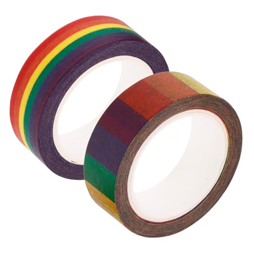 Gadpiparty 2 Rollen Taschenklebeband Bastelprisma Neonstreifen Partyfarbe Süßes Dekoratives Pastell Scrapbooking Zubehör Scrapbook Washi Klebeband Ästhetisches Notizbuch DIY Gadpiparty 2 Rollen Taschenklebeband Bastelprisma Neonstreifen Partyfarbe Süßes Dekoratives Pastell Scrapbooking Zubehör Scrapbook Washi Klebeband Ästhetisches Notizbuch DIY von Gadpiparty