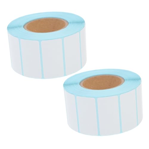 Gadpiparty 2 Rollen Thermische Etiketten Selbstklebende Versandetiketten Wasser und Ölbeständig für Büro Versand und Organisation von Gadpiparty