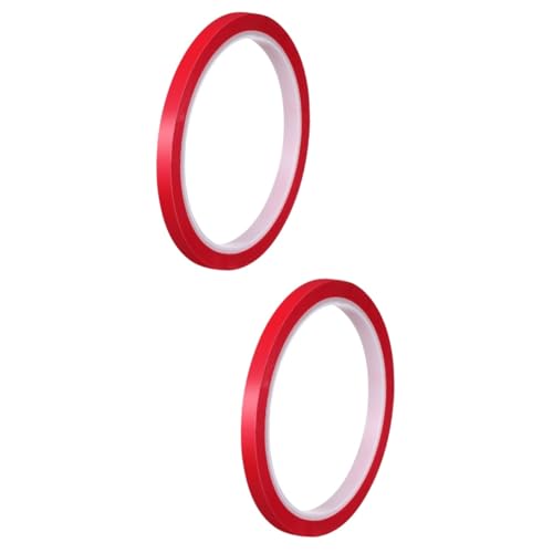 Gadpiparty 2 Rollen Zierstreifen Auto -Trimmband Zierleisten für Autos Außen Verdrahtungsband Beige Innere Klebeband dekorativ Hitzebeständiges Band auto klebeband Autoklebeband Polyester rot von Gadpiparty