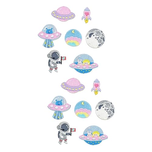 Gadpiparty 2 Sätze 8 Stück Astronauten Klett verschluss Flecken dekorativ für Dekorationen Planet Platz raumfahrer space man pinker Aufkleber exquisite Patches Wäschdekoration Polyester Rosa Gadpiparty 2 Sätze 8 Stück Astronauten Klett verschluss Flecken dekorativ für Dekorationen Planet Platz raumfahrer space man pinker Aufkleber exquisite Patches Wäschdekoration Polyester Rosa von Gadpiparty