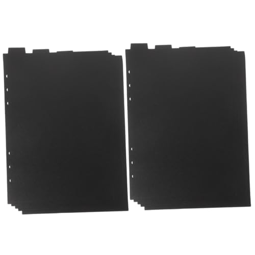Gadpiparty 2 Sätze A5 Schwarze Partition Ordnerteiler Mit 6 Löchern Bindemittel Registerkarten Buchseite Lose Blattbinder -trennwände Notizbuchteiler Pp Black 5 Stück * 2 Gadpiparty 2 Sätze A5 Schwarze Partition Ordnerteiler Mit 6 Löchern Bindemittel Registerkarten Buchseite Lose Blattbinder -trennwände Notizbuchteiler Pp Black 5 Stück * 2 von Gadpiparty