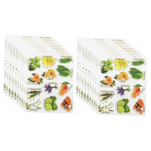 Gadpiparty 2 Sätze Aufkleber Für Flaschen Mit Ätherischen Ölen Flaschenetiketten Etiketten Für Ätherische Öle Selbstklebende Aufkleber Für Kosmetik Aromatherapie Und 10 Blätter * 2 Gadpiparty 2 Sätze Aufkleber Für Flaschen Mit Ätherischen Ölen Flaschenetiketten Etiketten Für Ätherische Öle Selbstklebende Aufkleber Für Kosmetik Aromatherapie Und 10 Blätter * 2 von Gadpiparty