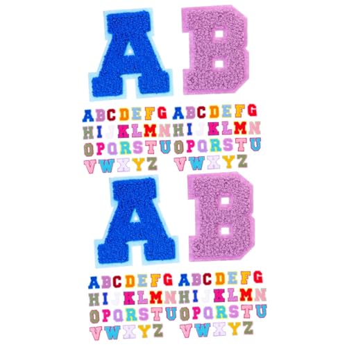 Gadpiparty 2 Sätze Aufnäher Aufbügelbare Patches Für Diy Kleidung Dekorative Stoffbuchstaben Für Projekte Zum Reparieren Und Verzieren Von Textilien 52 Stück * 2 Gadpiparty 2 Sätze Aufnäher Aufbügelbare Patches Für Diy Kleidung Dekorative Stoffbuchstaben Für Projekte Zum Reparieren Und Verzieren Von Textilien 52 Stück * 2 von Gadpiparty