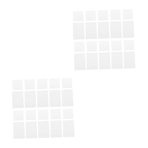 Gadpiparty 2 Sätze Blanko Hut Patches Rechteckige Und Quadratische Hitzebeständige Aufnäher Für Diy Zubehör Vielseitige Isolierte Stoffaufkleber Für Hüte Kleidung Und Taschen 20 Stück * 2 von Gadpiparty