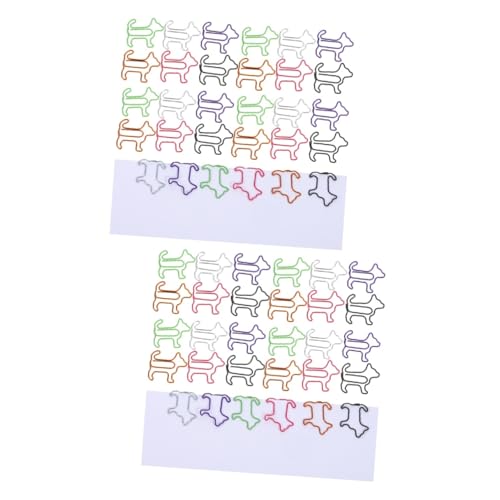 Gadpiparty 2 Sätze Büroklammer Für Welpen Papier Hochzeit Süße Büroklammern Clips Hundezubehör Das Büro -lesezeichen Büroklammern in Hundeform Büroklammern Rostfreier Stahl 60 Stück * 2 von Gadpiparty