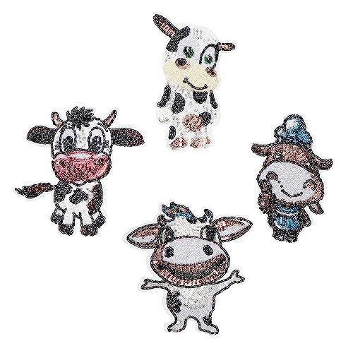 Gadpiparty 2 Sätze Cartoon Kuh Applikationen Niedliche Stickerei Aufnäher Für Kleidung Taschen Und Diy Projekte Sicheres Material Einfach Zu Nähen Oder Bügeln Für Kinderbekleidung 4 Stück * 2 Gadpiparty 2 Sätze Cartoon Kuh Applikationen Niedliche Stickerei Aufnäher Für Kleidung Taschen Und Diy Projekte Sicheres Material Einfach Zu Nähen Oder Bügeln Für Kinderbekleidung 4 Stück * 2 von Gadpiparty