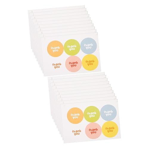 Gadpiparty 2 Sätze Dankeschön Aufkleber Selbstklebende Etiketten Für Verpackungen Und Vielseitige Haftetiketten Für Feiern Und Anlässe Hochwertige Klebefläche Für Zuverlässigen 20 Stück * 2 von Gadpiparty