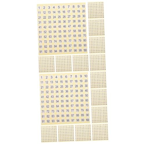 Gadpiparty 2 Sätze Digitales Etikett Etiketten Für Etikettenaufkleber Runden Allzweck Nummernaufkleber Aufkleber Mit Kleiner Nummer Beschichtetes Papier 15 Blätter * 2 von Gadpiparty