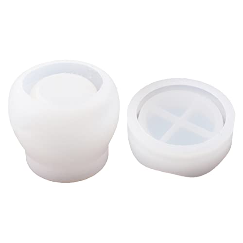 Gadpiparty 2 Sätze Diy Epoxidharz Gießform Kristall Puddingbecher Aufbewahrungsbox Silikonform für Kreative Bastelarbeiten für Schmuck und Designs von Gadpiparty