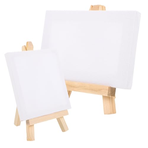 Gadpiparty 2 Sätze Diy Mini mit Vielseitigen Easels Stabile Malleinwände für Projekte für Öl Aquarell und Pastellfarben von Gadpiparty