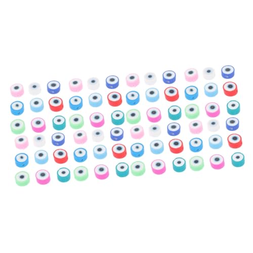 Gadpiparty 2 Sätze Diy Polymer Clay Eye Beads Spacer Perlen für Schmuckherstellung Armbänder für Bastelprojekte von Gadpiparty