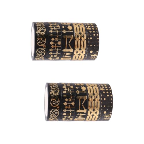 Gadpiparty 2 Sätze Diy Washi Tape Dekoratives Klebeband Für Scrapbooking Fotoalben Und Geschenkverpackungen Einfach Abziehbar Rückstandsfrei Für Kreative Projekte 5 Rollen * 2 von Gadpiparty
