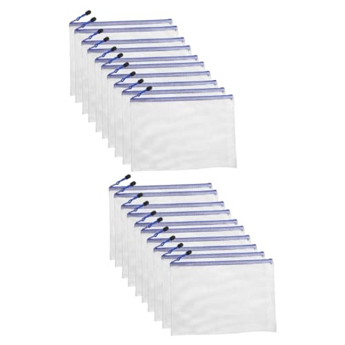 Gadpiparty 2 Sätze Dokumenten Zipper Taschen Aus Mesh Transparente Aufbewahrung Für Prüfungsunterlagen Bürobedarf Und Langlebige Organizer Für Schüler Und Berufstätige 10 Stück * 2 Gadpiparty 2 Sätze Dokumenten Zipper Taschen Aus Mesh Transparente Aufbewahrung Für Prüfungsunterlagen Bürobedarf Und Langlebige Organizer Für Schüler Und Berufstätige 10 Stück * 2 von Gadpiparty