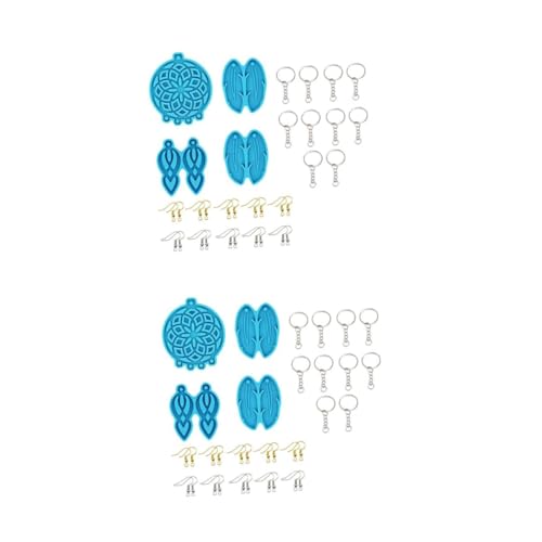 Gadpiparty 2 Sätze Dream Catcher Silikonform Set für Epoxidharz Gießen Windspiel Ohrringe und Anhänger Flexibel Leicht zu Entformen für Diy Schmuck und Dekoration von Gadpiparty