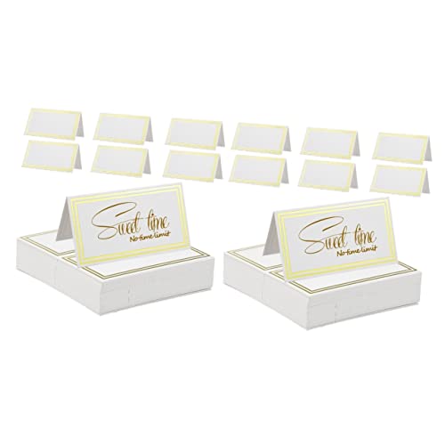 Gadpiparty 2 Sätze Elegante Tischkarten Mit Bronziertem Design Für Hochzeiten Und Feiern Platzkarten Für Stilvolle Anlässe Leicht Aufzustellen Und Vielseitig Einsetzbar 60 Stück * 2 Gadpiparty 2 Sätze Elegante Tischkarten Mit Bronziertem Design Für Hochzeiten Und Feiern Platzkarten Für Stilvolle Anlässe Leicht Aufzustellen Und Vielseitig Einsetzbar 60 Stück * 2 von Gadpiparty