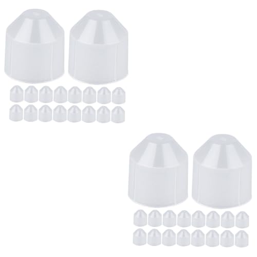 Gadpiparty 2 Sätze Endstück Des Lampenschirms E27 Lampensockel Wand-decken-lichtbecher Praktische Lampenhalterabdeckungen Lampensockel Tassen Plastik 100 Stück * 2 von Gadpiparty