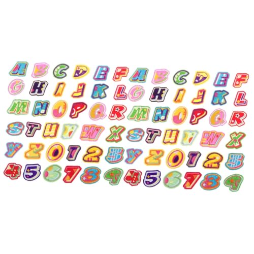 Gadpiparty 2 Sätze Englischer Brief Patch klein Buchstabenapplikationen bestickt Nähen Sie Strass-Patches Stickerei Buchstabenflecken buchstaben für stoff aufbügeln Filzstoff von Gadpiparty