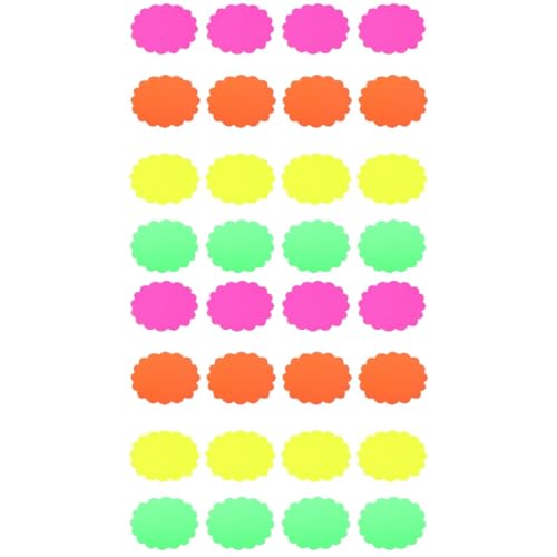 Gadpiparty 2 Sätze Fluoreszenz -explosionsaufkleber Etiketten Stichworte Name Papier Explosionspreisschilder Kreatives Preisschild Marktpreisschilder Preisschild Für Pvc 40 Stück * 2 von Gadpiparty