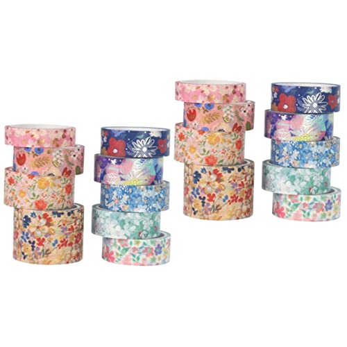 Gadpiparty 2 Sätze Frische Washi Tapes Dekoratives Klebeband Für Diy Scrapbooking Und Journaling Vielseitige Krepppapier Sticker Für Bastelprojekte Und 9 Rollen * 2 von Gadpiparty
