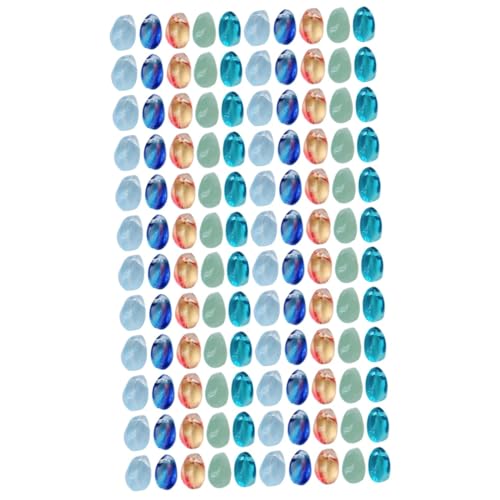 Gadpiparty 2 Sätze Glasperlen Wassertröpfchen Schmuck Bastelmaterial Für Armbänder Zufällige Farben Diy Schmuckperlen Für Kreative Handwerksprojekte 100 Stück * 2 von Gadpiparty