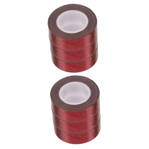 Gadpiparty 2 Sätze Glitzeband Verpackung Klebeband Zum Verpacken Von Kartons Packband Für Umzugskartons Dekoratives Packband Klebeband in Schüttung Wickelband -tuchbasis Rot 3 Rollen * 2 von Gadpiparty