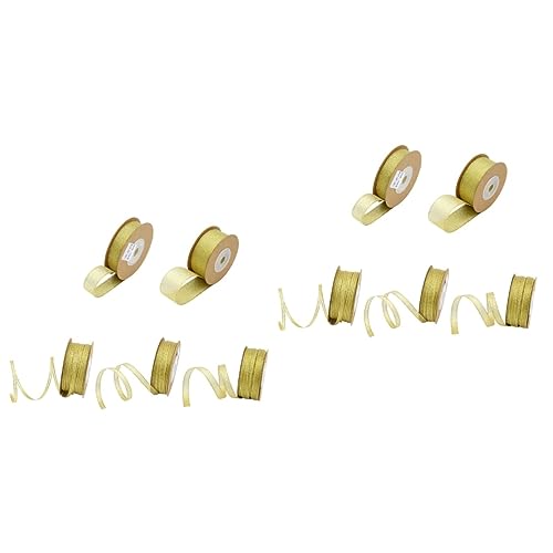 Gadpiparty 2 Sätze Glitzerband Polyester Für Diy Bastelprojekte Ribbed Band Für Geschenkverpackungen Blumenbinden Und Partydesign 5rolle*2 von Gadpiparty