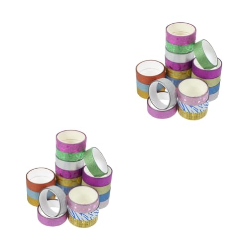 Gadpiparty 2 Sätze Glitzerband Wiederverwendbar Klebeband The Washi Tape Waterproof Tape Funkeln Junk-journal-zubehör Aufkleber Abreißbares Washi-tape Abdeckband Opp Papier 30 Stück * 2 Gadpiparty 2 Sätze Glitzerband Wiederverwendbar Klebeband The Washi Tape Waterproof Tape Funkeln Junk-journal-zubehör Aufkleber Abreißbares Washi-tape Abdeckband Opp Papier 30 Stück * 2 von Gadpiparty
