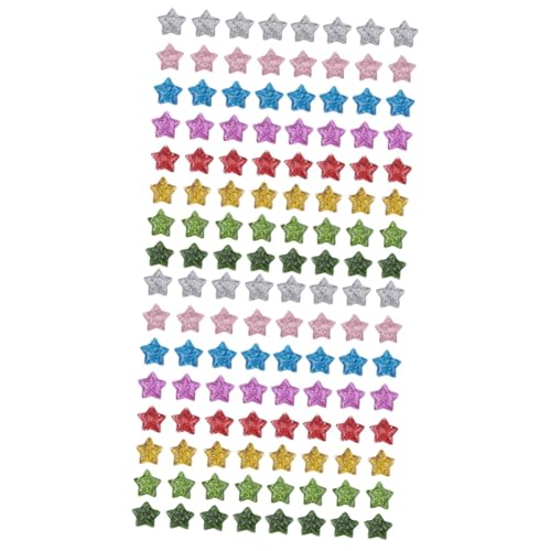 Gadpiparty 2 Sätze Glitzernde Flachrücken Sternperlen Resin Für Diy Bastelprojekte Farbenfrohe Langlebige Bastelmaterialien Für Schmuckherstellung Und Kreative Designs 60 Stück * 2 von Gadpiparty