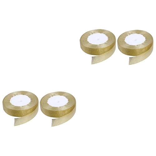 Gadpiparty 2 Sätze Goldene Geschenkband Pro Dekoratives Schleifenband Für Hochzeiten Feiertage Diy Projekte Und Geschenkverpackungen Glänzend Und Vielseitig Einsetzbar 2 Rollen * 2 von Gadpiparty