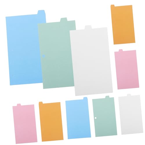 Gadpiparty 2 Sätze Heftklammern Aus Papier Binder-trennlasche Teiler Trennblätter Für Notizbuchordner Ordnertrenner Klebestreifen Registerkarten Bindemitteltrenner Buchseite von Gadpiparty