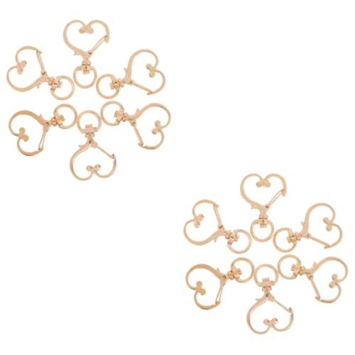 Gadpiparty 2 Sätze Herz Schlüsselring Karabiner Metall Schnallen Für Diy Taschen Schlüsselanhänger Und Handarbeiten Hochwertige Ersatzschnallen Für Projekte Und Bastelarbeiten 6 Stück * 2 Gadpiparty 2 Sätze Herz Schlüsselring Karabiner Metall Schnallen Für Diy Taschen Schlüsselanhänger Und Handarbeiten Hochwertige Ersatzschnallen Für Projekte Und Bastelarbeiten 6 Stück * 2 von Gadpiparty