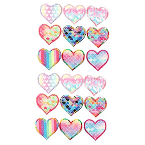 Gadpiparty 2 Sätze Herzförmige Stickerei Applikationen Aufnäher Für Diy Kleidung Bunte Patches Zur Dekoration Verdecken Oder Look Aufzufrischen 9 Stücke * 2 Gadpiparty 2 Sätze Herzförmige Stickerei Applikationen Aufnäher Für Diy Kleidung Bunte Patches Zur Dekoration Verdecken Oder Look Aufzufrischen 9 Stücke * 2 von Gadpiparty