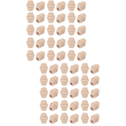 Gadpiparty 2 Sätze Holzperlen Für Diy Bastelarbeiten Robuste Und Langlebige Holzperlen Mit Löchern Für Armbänder Und Kreative Projekte 50 Stück * 2 Gadpiparty 2 Sätze Holzperlen Für Diy Bastelarbeiten Robuste Und Langlebige Holzperlen Mit Löchern Für Armbänder Und Kreative Projekte 50 Stück * 2 von Gadpiparty