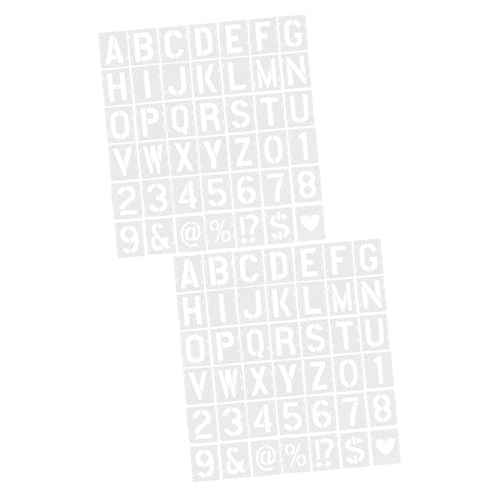 Gadpiparty 2 Sätze Inkjet-vorlage Buchstabenschablonen Klein Handwerk Alphabet-schablonen Groß Malschablonen Brief Schriftzeichen Dekorative Schablonen Das Haustier 42 Stück * 2 von Gadpiparty