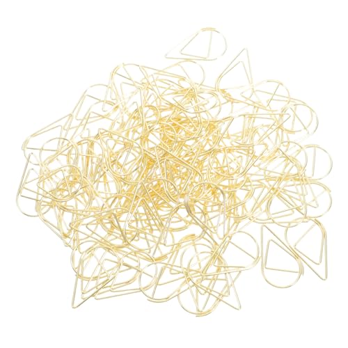 Gadpiparty 2 Sätze Kleine Goldene Büroklammern Wassertropfenform Aus Robustem Metall Für Büro Schule Und Kreative Anwendungen Nicht Leicht Verformbar Für Dokumente Und Notizen 100 Stück * 2 Gadpiparty 2 Sätze Kleine Goldene Büroklammern Wassertropfenform Aus Robustem Metall Für Büro Schule Und Kreative Anwendungen Nicht Leicht Verformbar Für Dokumente Und Notizen 100 Stück * 2 von Gadpiparty