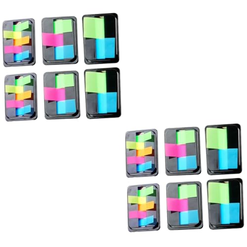 Gadpiparty 2 Sätze Kreative Neon Seitenmarker Boxen Bunter Haftnotizen Selbstklebende Index Tabs Für Bücher Dokumente Und Notizen Für Schnelle Informationsmarkierung Und Organisation 6boxen*2 von Gadpiparty